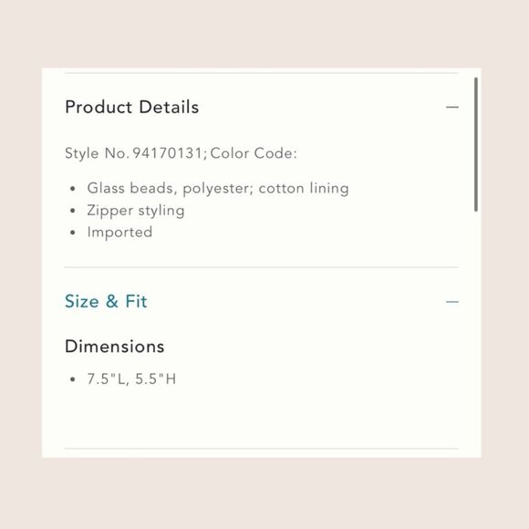 🍅 ANTHROPOLOGIE FIONA MEDIUM BEADED TOMATO STRIPE VEGGIE EDITION POUCH NWT - Picture 4 of 4